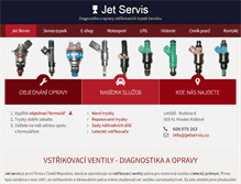 Tablet Screenshot of jetservis.cz